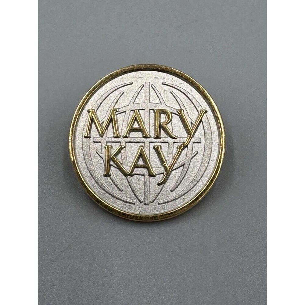 Vintage‎ MARY KAY Globe BEAUTY Cosmetics Skin Care Lapel Pin